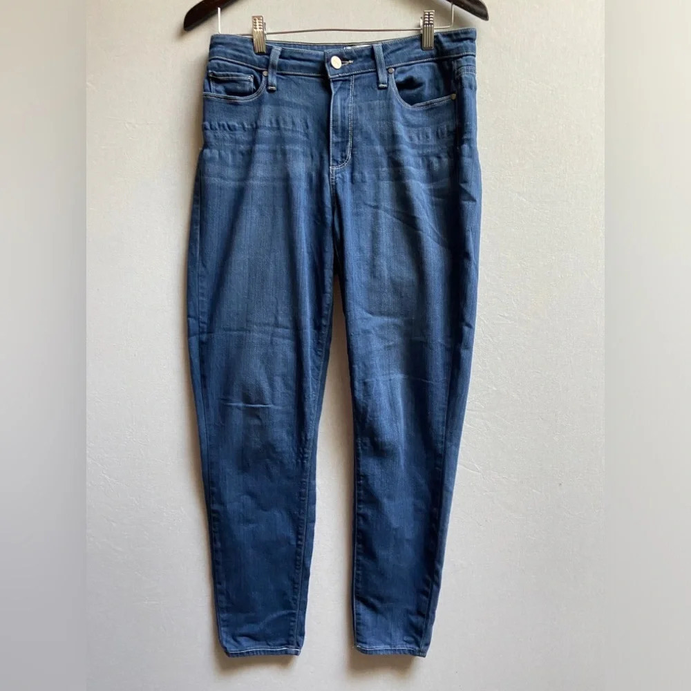 Paige Hoxton Ankle High Rise Blue Jeans Size 29 Rayon Stretch Denim
